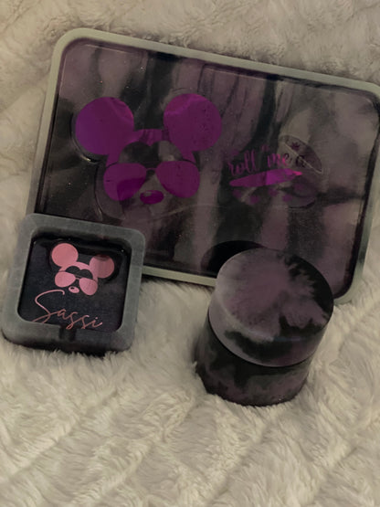 Custom Rolling Tray Set