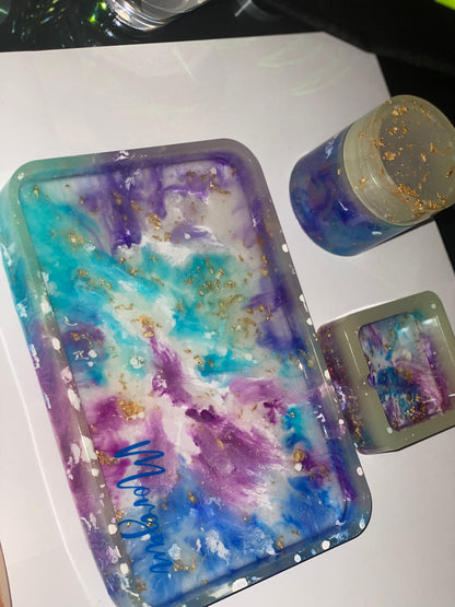 Custom Rolling Tray Set